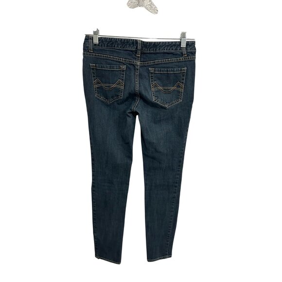 Mossimo Supply Co Womens Mid-Rise Skinny Fit Blue Denim Jeans - Picture 2 of 8